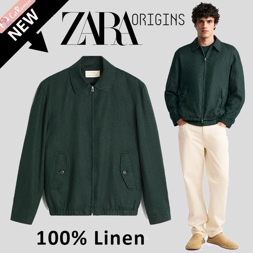 Zara giacca 100 lino - lino,