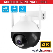 Telecamera WiFi 4K per
