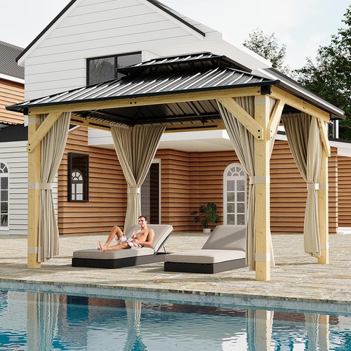 X12 outdoor wood pergola - 10'x12',