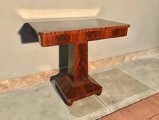 Elegante Consolle Decò in Mogano e Piuma di Mogano - Restaurata