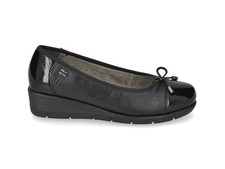 Valleverde Ballerina Comoda in Morbida Pelle Nera