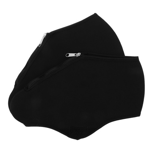 2pz copripattini nero elastico - 2pz,