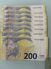 Banconota Da 200 Euro MARIO DRAGHI SERIAL U N GRADE B ULTIMI PEZZI SECONDA SERIE