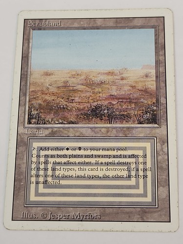 Scrubland magic the gathering - the,
