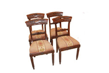 Gruppo di 4 sedie francesi