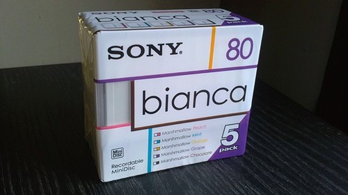 Minidisc sony bianca série - minidisc,