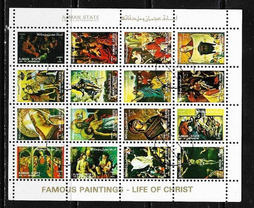 Ajman 1973 cristo michel - ajman, 1973: