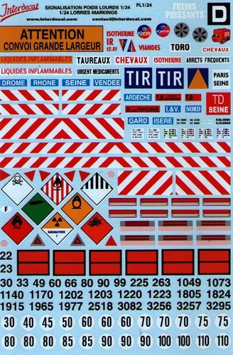 Decal placche - decal, 1/24