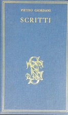 SCRITTI GIORDANI PIETRO SANSONI 1961 BIBLIOTECA CARDUCCIANA RILEGATO