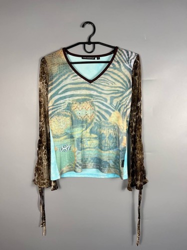 Top maglia vintage manica