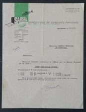 FATTURA COLLIOURE 1953 SARSEL