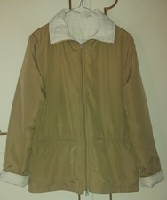 Giacca primaverile trapuntata double face NOW BASIC colori beige-bianca, tg. 42