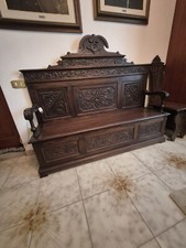 cassapanca legno antica