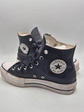 Converse Chuck Taylor All Star Hi Leather – Nero – Donna EU 39.5 (US 8 / UK 6.5)