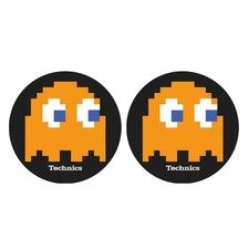 Magma TECHNICS CLYDE Coppia Feltri giradischi x Dj fondo nero e Logo Technics