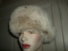 CAPPELLO COLBACCO HAT HUT PELLICCIA FUR PELZ VOLPE BIANCA LINCIATA 58 FOX FUCHS