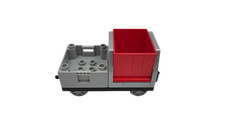 Lego® TRENO Duplo Ferrovia scaricatore merci carro vagone container ROSSO GRIGIO