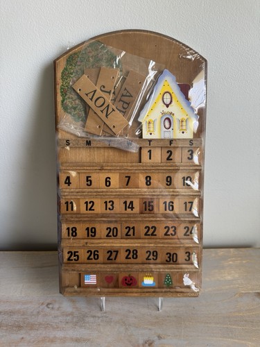 Calendario perpetuo legno - calendario, in
