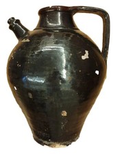 ANTICA ANFORA TERRACOTTA SMALTATA