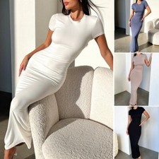 Donna Maxi Abito Body Manica