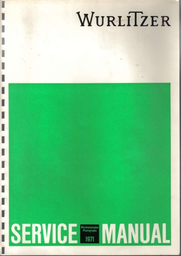 Manuale servizio wurlitzer - manuale,