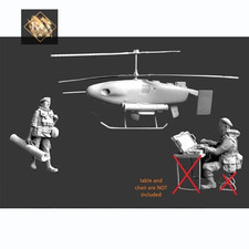 Modellino kit resina 1/72 drone e operatore nella guerra moderna non verniciato assemblato