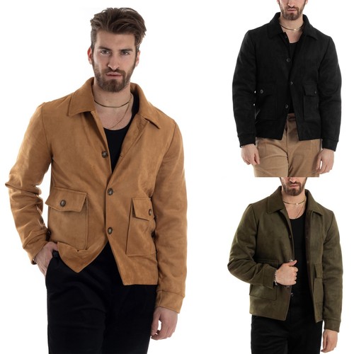 Giubbotto uomo giacca colletto - giubbotto,