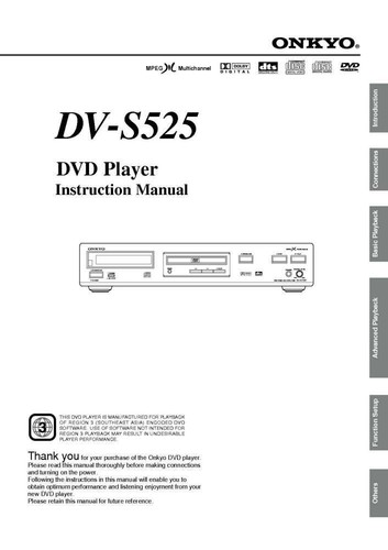 Onkyo s525 lettore dvd - lettore,