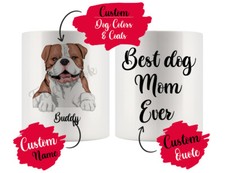 Personalized Bulldog Dog Mom