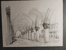 ERNANI COSTANTINI (VENEZIA, 1922-2007) LITOGRAFIA INCISIONE FIRMATA ANNI 70 1975