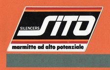 Adesivo Vintage Sticker Autocollant Aufkleber Auto Moto Tuning SITO Marmitte