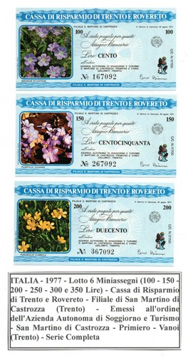 Italia 1977 lotto - lotto, mini