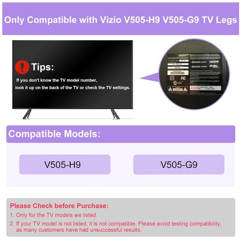 Gambe supporto vizio per - gambe,
