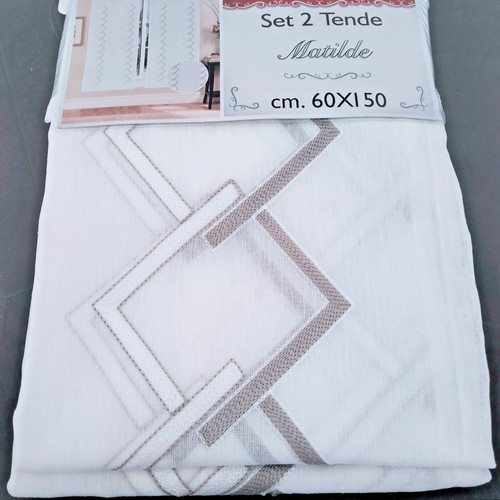 Coppia tendine vetro bianche - a,