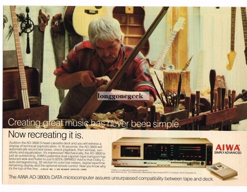 Aiwa 3800 1982 cassette - aiwa,