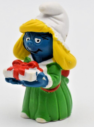 Puffi natale con regalo - di,