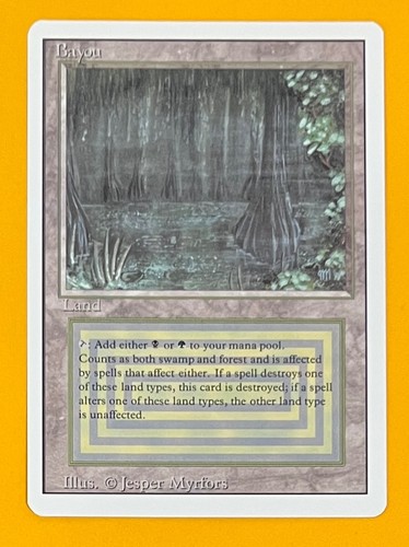 Mtg bayou revisionato - bayou,