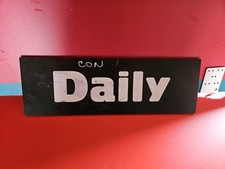 34x11 Iveco Daily "Con Daily " Placca Plastificata Pubblicitaria Anni 90