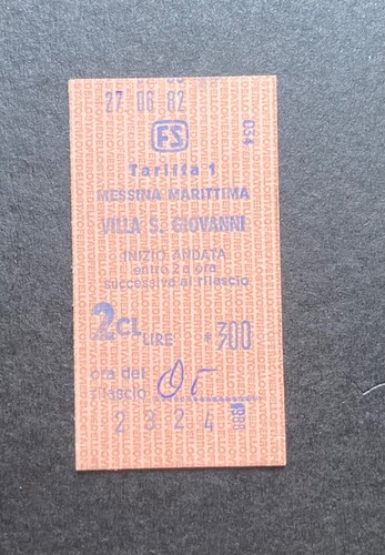Biglietto ticket treno - ticket,