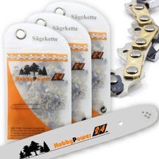3 catene per sega + spada mezzo scalpello 35 cm 3/8" LP 1,3 mm 52 TG per ECHO CS-4400