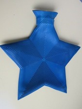 vecchia BORSA IN GOMMA per l'acqua calda FORMA DI STELLA vintage d'epoca di star