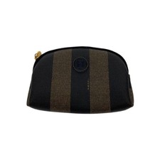 Pochette Fendi in pelle nera