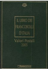 LIBRO DEI FRANCOBOLLI ITALIA 2005 VUOTO (SENZA FRANCOBOLLI)