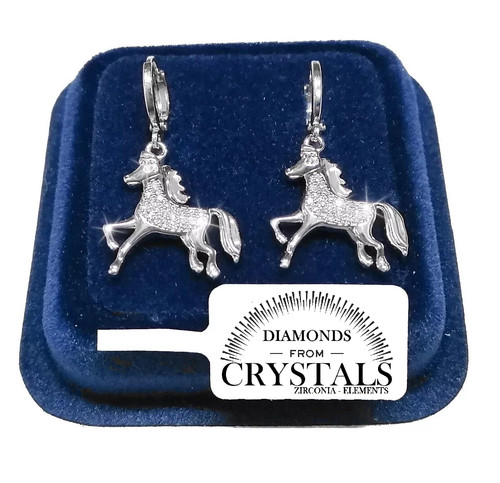Cavallo con cerchio orecchini - con,