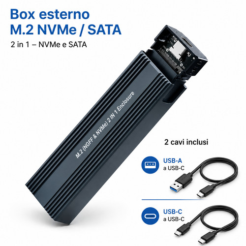 Box ssd nvme - sata, c