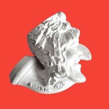 Pipa antica terracotta 19 ° secolo Gambier n. 712 caricatura Mathieu Molé