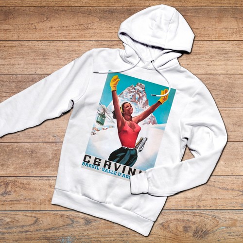 Felpa hoodie vintage - hoodie, cervinia