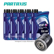 KIT TAGLIANDO FILTRO OLIO + 5 LITRI ELF 5W40 PER RENAULT CLIO III SERIE 1.5 DCI