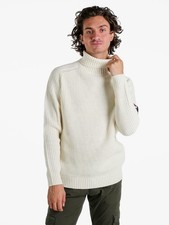 Norway Maglione dolcevita da uomo in misto lana - panna
