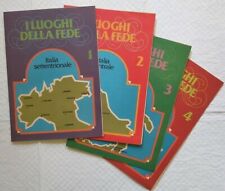 Set 4 Poster Cartine Geografiche Italia e Isole "I Luoghi della Fede" 1979LF